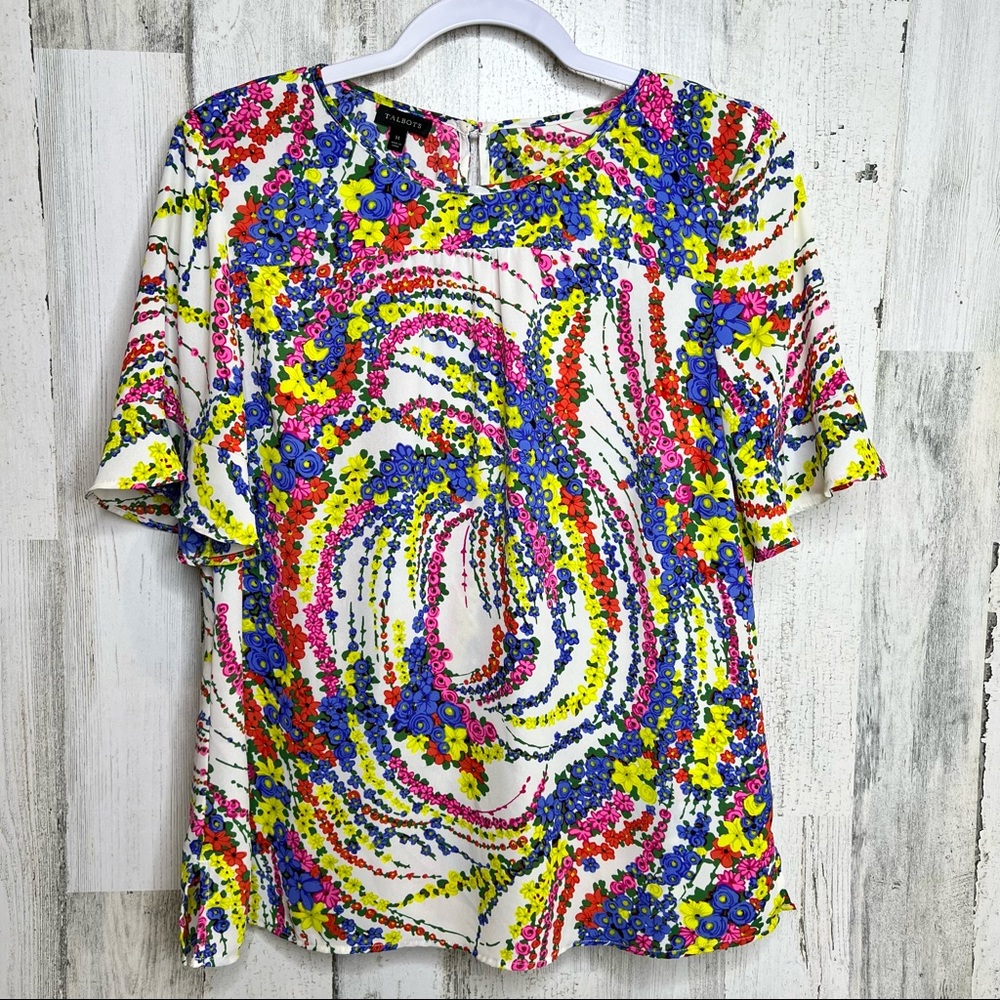 Talbots Floral Print Top
